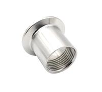 KXJSYL Tool 1pc 1/8” 1/4“ 1/2" 3/4” 1” 1-1/4” 2” BSP Raccords de tuyauterie à Virole filetée Femelle en Acier Inoxydable sanitaire SS304 Adaptateurs Tri-Clamp(1/8")