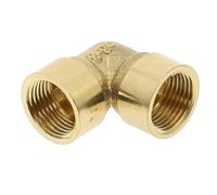 KXJSYL Tool 1PC 1/8 "1/4" 3/8 "1/2" 3/4 "1" Filetage Femelle X mâle 90 degrés Laiton coude raccord de Tuyau connecteur coupleur for Eau Carburant cuivre Adaptateur(FF,1/4")