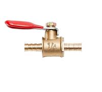 KXJSYL Tool 1PC 1/8 "1/4'' 3/8'' 1/2'' Laiton Petit Robinet à tournant sphérique Filetage Femelle/mâle connecteur de Valve en Laiton Joint raccord de Tuyau en cuivre coupleur Adaptateur(8mm)