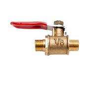 KXJSYL Tool 1PC 1/8 "1/4'' 3/8'' 1/2'' Laiton Petit Robinet à tournant sphérique Filetage Femelle/mâle connecteur de Valve en Laiton Joint raccord de Tuyau en cuivre coupleur Adaptateur(1)
