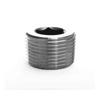 KXJSYL Tool 1pc 1/8" 1/4" 3/8" 1/2" NPT M5 M6 M8 M10 M12 M14 M16 M18 métrique mâle 304 en Acier Inoxydable à Six pans Creux Bouchon d'extrémité raccord de Tuyau(BSPT1I4)