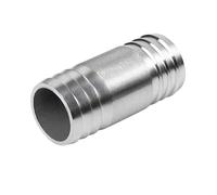 KXJSYL Tool 1PC 6 8 10 13 14 18 21 2225mm Raccords de tuyaux en Acier Inoxydable 304 à Deux Voies à barbillons Droits Longueur du connecteur 50mm55mm60mm65mm(18mm Barb 55mmLength)