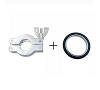 KXJSYL Tool 1pc KF10 KF16 KF25 KF40 KF50 Alliage d'aluminium KF Support de Serrage à Vide Joint torique en Caoutchouc Joint d'étanchéité(Aluminium (NBR),KF10_Size)