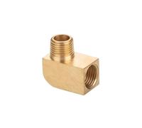 KXJSYL Tool 1pc M6 M8 M10 M12 1/8" 1/4" BSP Femelle vers mâle Filetage Laiton coude à 90 degrés Tube raccord de Tuyau Adaptateur for système de Lubrification à l'huile(Elbow,F M10x1-M 1I8)