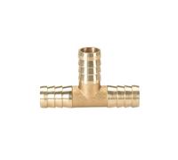 KXJSYL Tool 1PC raccord de Tuyau en Laiton barbelé 2 3 4 Voies connecteur for 4mm 5mm 6mm 8mm 10mm 12mm 16mm 19mm Tuyau cuivre pagode raccords de Tube d'eau(T 3 Way,12mm)