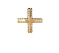 KXJSYL Tool 1PC raccord de Tuyau en Laiton barbelé 2 3 4 Voies connecteur for 4mm 5mm 6mm 8mm 10mm 12mm 16mm 19mm Tuyau cuivre pagode raccords de Tube d'eau(Cross 4 Way,8mm)