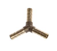 KXJSYL Tool 1PC Y Forme 3 Voies Joint épisseur Tube Tuyau T connecteur 3 Voies Union Laiton raccord for ménage Carburant gaz Liquide R2LC(6mm)
