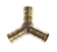 KXJSYL Tool 1PC Y Forme 3 Voies Joint épisseur Tube Tuyau T connecteur 3 Voies Union Laiton raccord for ménage Carburant gaz Liquide R2LC(12mm)