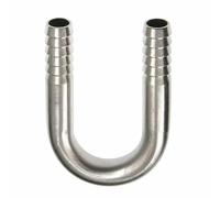 KXJSYL Tool 6 8 10 12 16 20 25mm Tuyau Barbe 304 en Acier Inoxydable en Forme de U coude Tuyau raccord connecteur Eau gazole(12mm)