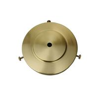 KXJSYL Tool Abat-jour en laiton poli, pied de lampe à griffes avec 3 trous de fixation, plaque de plafond, finition personnalisable, accessoires en cuivre(J 90x35mm)