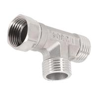 KXJSYL Tool Adaptateur en T, vanne de dérivation à 3 Voies, convertisseur en Forme de T for déviateur de Bain, Toilettes/Bidet pulvérisateur, Pomme de Douche/raccords de tuyaux G1/2, 1 pièce