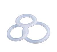 KXJSYL Tool Bande d'étanchéité en Silicone, 5 pièces, for Tuyau O/D de 19mm à 273mm, Triple Pince sanitaire, Virole, Joint d'étanchéité, rondelle for Produits laitiers brassés à Domicile(Clamp 40mm)