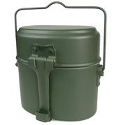 KXJSYL Tool Boîte à Lunch de Camping 3 en 1 en Aluminium, Cantine Militaire, Tasse, Pot for Pique-Nique, Voyage, Tasse d'eau, Bol, Batterie de Cuisine Militaire d'extérieur(3in1 Lunch Box)