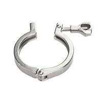 KXJSYL Tool Collier de Serrage for Tuyau 1,5", 2", 2,5", Tri Clamp, Virole 50,5/64 mm, raccord sanitaire en Acier Inoxydable 304 Tri Clover for Brassage à Domicile(K 25.4mm)