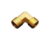 KXJSYL Tool Connecteur de raccord de Tuyau coudé en Laiton, 1/8 "1/4" 3/8 "1/2" 3/4 "1", Filetage Femelle X mâle, coupleur for Eau, Carburant et cuivre, 90 degrés, 1 pièce(Male,1-1/2")