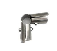 KXJSYL Tool Connecteur de Tube en Acier Inoxydable, for Collier de Serrage de 25mm, Plus Solide, sans Rouille, for présentoir de vêtements de Bricolage(B)