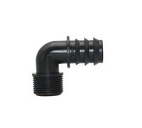 KXJSYL Tool Connecteurs coudés for Tuyau PE, Filetage 1/2 3/4 à 16/20/25mm, 90 degrés, for Tuyau d'irrigation et d'irrigation de Serre agricole, Joint à Barbe, 4 pièces(1I2 to 16mm)