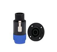 KXJSYL Tool Connecteurs de câble d'enceinte SpeakON 8 Broches Powercon, 1 Paire/2 pièces, fiche 8 pôles + Adaptateur de Prise Jack Femelle 8 Broches for Montage sur Panneau