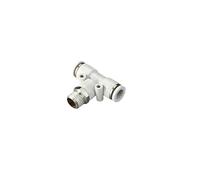 KXJSYL Tool Connecteurs de tuyaux pneumatiques, raccords de tuyaux Blancs de Haute qualité, Filetage BSP 1/4 1/2 6mm 8mm, raccord Rapide, 1 pièce(10-03 (10mm-3l8),PB)