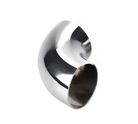 KXJSYL Tool Coude en Acier Inoxydable 12.7/16/19/25/32/38/45/51/57/63/76/89mm, 1 pièce, O/D 304, soudage sanitaire, raccords de tuyaux à 90 degrés(19mm x 1.5mm)