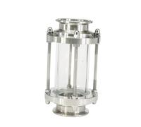 KXJSYL Tool Dioptrie en Verre de Vue de Flux de trèfle à Pince de 3 "76 mm, for Produit Domestique, raccord sanitaire en Acier Inoxydable 304, Virole OD 91mm