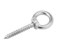 KXJSYL Tool Écrou à œil en Acier Inoxydable 304 Vis autotaraudeuse Anneau Rond à œil de Mouton Vis autotaraudeuse Crochet M4 M5 M6 M8 M10 M12(50mm,M4 (1Pcs))