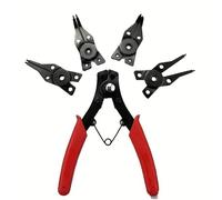 KXJSYL Tool Ensemble de Pinces à circlips 4 en 1, Pinces à circlips, Pinces à sertir Multiples, Pinces Amovibles, Pinces à circlips de retenue, Outils manuels multifonctionnels