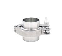 KXJSYL Tool Ensemble de raccords à Double Virole Tri-Clamp en Acier Inoxydable sanitaire, connecteur d'installation Rapide, raccords de tuyaux à souder, mandrin(OD19MM Chuck50.5)
