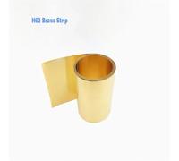 KXJSYL Tool Feuille de métal en Laiton H62, Bande de Laiton, Longueur 1 mètre, épaisseur 0.01/0.02/0.03/0.04/0.05/0.06/-0.2mm, 1 pièce(0.02x25x1000mm)