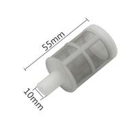 KXJSYL Tool Filet de Siphon à mailles en acier inoxydable, Interface 8mm 10mm 12mm, filtre, fournitures d'irrigation d'aquarium, pompe à membrane, fournitures de Filtration, 1 pièce(10mm)