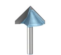 KXJSYL Tool Fraise à rainurer en V à 90 degrés, Tige de 6 mm 1/4 po, Gauche et Droite(6X32X90 R)