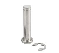 KXJSYL Tool Goupille cylindrique de positionnement à tête Plate en Acier Inoxydable 304 avec axe rainuré M12(150mm)