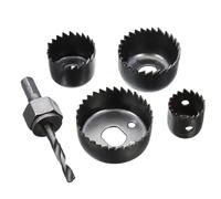 KXJSYL Tool Kit de 4 scies Cloches 28/34/48/50 mm, Ensemble de forets for scie Cloche, Coupe-Bois, Plastique, Travail du Bois avec Foret Central