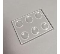 KXJSYL Tool Lames de Microscope à cavité concave Multi-Circulaire, épaisseur 5 mm, 3 mm, Verre Optique, Surface polie et dépolie en Option(3x4 Wells)