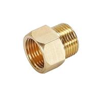 KXJSYL Tool Manomètre de Conversion mâle à Femelle, 10 pièces, Joint en cuivre, raccord en Laiton, Adaptateur à coupleur Rapide 1/8 "1/4" 3/8 "1/2"(M01-F03)