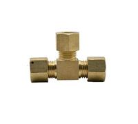 KXJSYL Tool Raccord à Compression à 3 Voies en Laiton, connecteur Union adapté au Tube OD 8mm, Eau, gaz et Carburant, 1 pièce