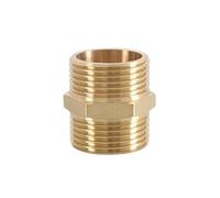 KXJSYL Tool Raccord de Mamelon Hexagonal for Tuyau en Laiton, 1/8 "1/4" 3/8 "1/2" 3/4 "1" BSP, Filetage mâle, Adaptateur Rapide, connecteur de coupleur for Eau, pétrole et gaz, 10 pièces(1l2 to 1)