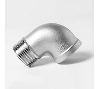 KXJSYL Tool Raccord de Tuyau coudé à 90 degrés en Acier Inoxydable 304 316 BSP NPT Femelle vers mâle(304SS BSP2)