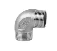 KXJSYL Tool Raccord de tuyauterie fileté Femelle * Femelle, coude à 90 degrés F/F en Acier Inoxydable SS304, 3/8 "1/2" 1/4 ", réducteur de Connexion de plomberie, 1 pièce(90 D Male Thread,1/2")