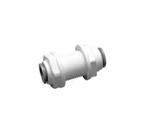 KXJSYL Tool Raccord d'eau RO à Connexion Rapide et Droite, Tuyau de cloison 1/4 3/8, connecteur de Tuyau PE, Filtre à Eau, pièces d'osmose Inverse, 1 pièce(2)