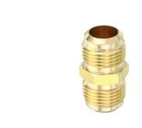KXJSYL Tool Raccord Union Droit évasé mâle SAE 45 1/4 3/8 1/2 5/8 3/4 Raccord en Laiton for climatisation(SAE 3I8 to 5I8)