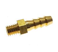 KXJSYL Tool Raccords de tuyaux Mini Pagoda Filetage métrique mâle M5 M6 M8 Laiton 4 5 6 8 mm Tuyau cannelé Tube en Cuir Connecteur de trachée(8mm to M8x1)