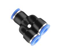 KXJSYL Tool Raccords pneumatiques, connecteur de Tuyau, raccord à dégagement Rapide d'air, 4mm 6mm 8mm 10mm 12mm PU PE PV PY HVFF BUC, 1 pièce(PY,8MM)