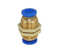 KXJSYL Tool Raccords pneumatiques, connecteur de Tuyau, raccord à dégagement Rapide d'air, 4mm 6mm 8mm 10mm 12mm PU PE PV PY HVFF BUC, 1 pièce(PM,6MM)