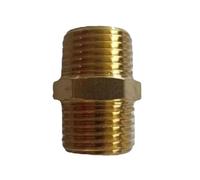KXJSYL Tool Réducteur de Mamelon Hexagonal mâle, 1 pièce, 1/8 "1/4" 3/8 "1/2" 3/4 "1" BSPT NPT, Adaptateur de raccord de Tuyau en Laiton, Eau, gaz Propane, Maison Jardin(1l4 NPT to 1l2 NPT)