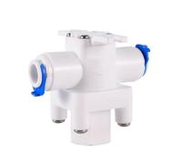 KXJSYL Tool Robinet à Bille en Plastique Droit for Eau RO, Tuyau OD 1/4 "3/8" à Connexion Rapide 1/4 "3/8" mâle 1/2 "Femelle, raccord d'aquarium à Osmose Inverse 1 pièce(3I8Pressure reducing)