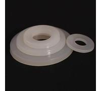 KXJSYL Tool Rondelles en Nylon Blanc M10 M12 M14 M16 M18 M20, boulons adaptés, vis, rondelle en Plastique DIN 125 NYLON66(M16x30x3mm-20pcs)