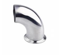 KXJSYL Tool Tri-Pince soudée Bout à Bout d'un côté, en Acier Inoxydable SS304, coude à 90 degrés, raccord de Tuyau sanitaire, Brassage à Domicile, bière, vin, 1 pièce(19mm x Ferrule 50.5)