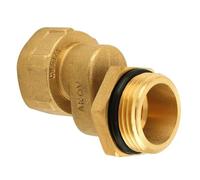 KXJSYL Tool Union Excentrique en Laiton Femelle à mâle, Adaptateur épais de 1 ", coude de Tuyau d'eau, raccords de Joint d'angle à décalage latéral, 1 pièce(Female-Male)