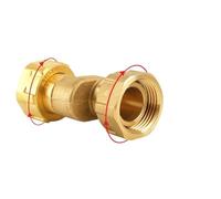 KXJSYL Tool Union Excentrique en Laiton Femelle à mâle, Adaptateur épais de 1 ", coude de Tuyau d'eau, raccords de Joint d'angle à décalage latéral, 1 pièce(Female-Female)